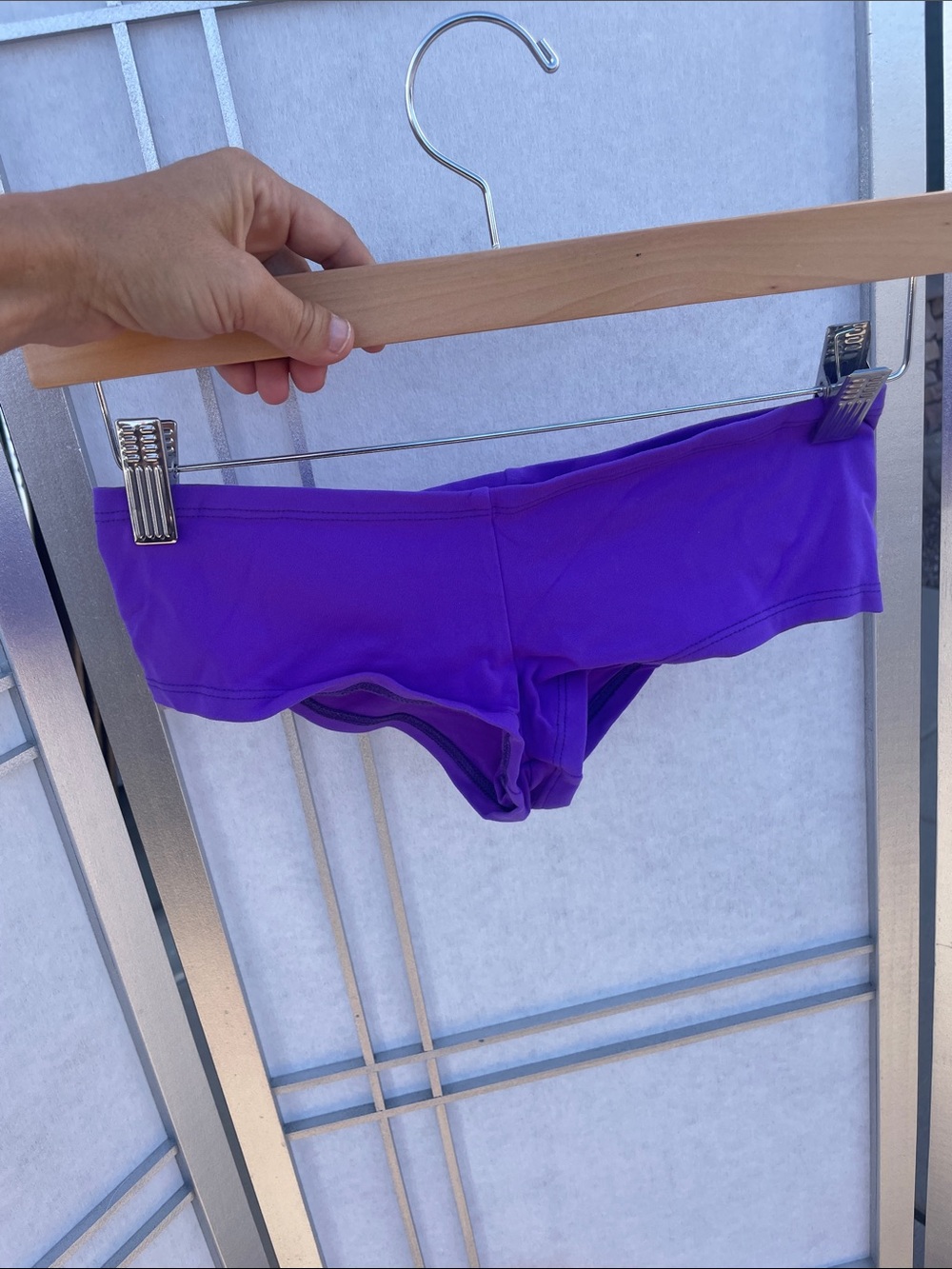 Elisabetta Rogiani Purple Booty Shorts | Fitness Photoshoot Activewear | M